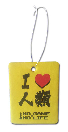 No Game No Life - I Love Humans Air Freshener, an officially licensed product in our No Game No Life Costumes & Accessories department.