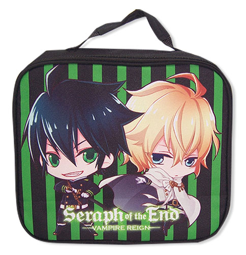 Seraph Of The End - Sd Yuichiro & Mikaela Lunch Bag, an officially licensed product in our Seraph Of The End Bags department.