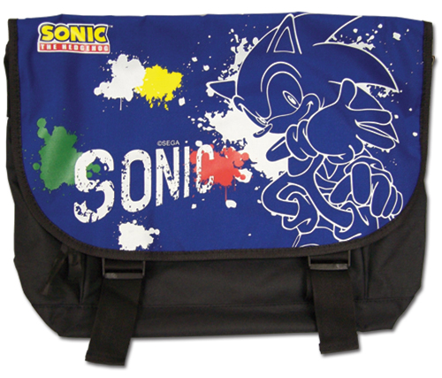 Sonic The Hedgehog - Spray Messenger Bag, an officially licensed product in our Sonic Bags department.