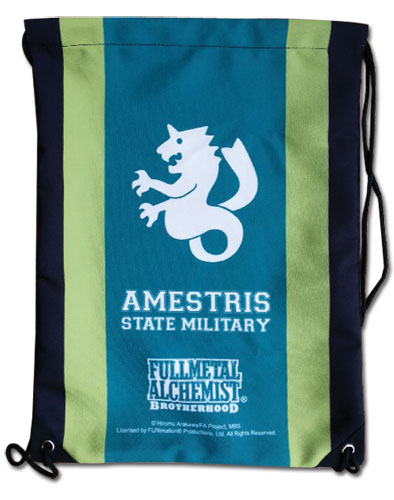 Fullmetal Alchemist Brotherhood - Amestris Drawstring Bag, an officially licensed product in our Fullmetal Alchemist Bags department.