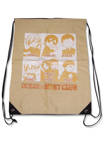 Ouran High School Host Club - Group Drawstring Bag, an officially licensed product in our Ouran High School Host Club Bags department.