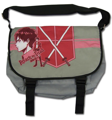 Attack On Titan - Eren Reb Messenger Bag, an officially licensed product in our Attack On Titan Bags department.