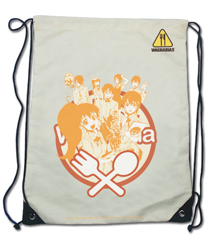 Wagnaria!! - Group Drawstring Bag, an officially licensed product in our Wagnaria!! Bags department.