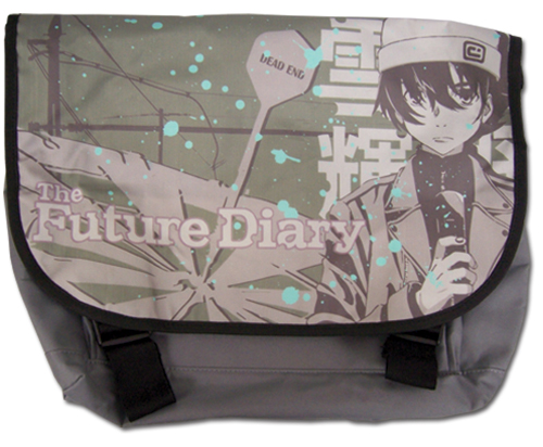 Future Diary - Yukiteru Grey Messenger Bag, an officially licensed product in our Future Diary Bags department.