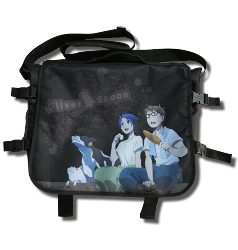 Silver Spoon - Hachiken And Aki Messenger Bag, an officially licensed product in our Silver Spoon Bags department.