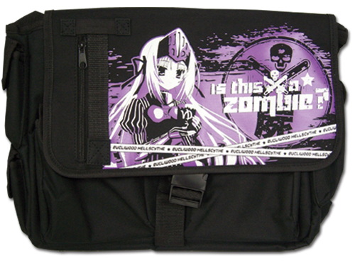 Is This A Zombie - Eu Purple Messenger Bag, an officially licensed product in our Is This A Zombie? Bags department.