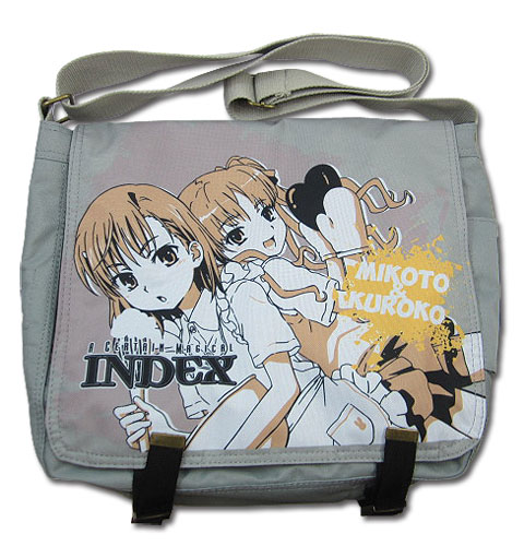 A Certain Magical Index - Mikoto & Kuroneko Messenger Bag, an officially licensed A Certain Magical Index product at B.A. Toys.