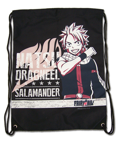 Fairy Tail - Natsu Drawstring Bag, an officially licensed product in our Fairy Tail Bags department.