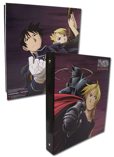 Fullmetal Alchmist Brotherhood Elric Brothers, Roy, & Riza Binder, an officially licensed product in our Fullmetal Alchemist Binders & Folders department.