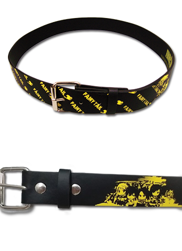 Fairy Tail - Group Black Pu Belt L, an officially licensed product in our Fairy Tail Belts & Buckles department.