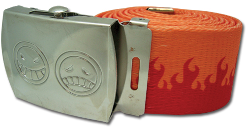One Piece - Ace's Hat Icon Fabric Belt, an officially licensed product in our One Piece Belts & Buckles department.