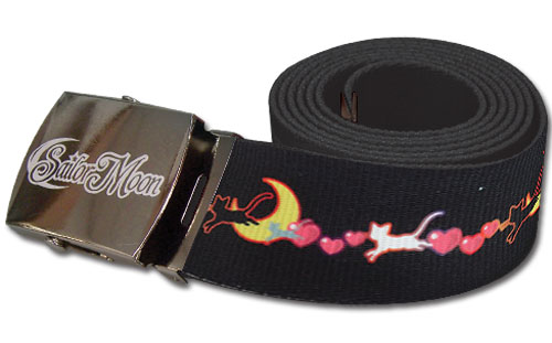 Sailor Moon Super S - Luna, Artemis & Diana Fabric Belt, an officially licensed product in our Sailor Moon Belts & Buckles department.