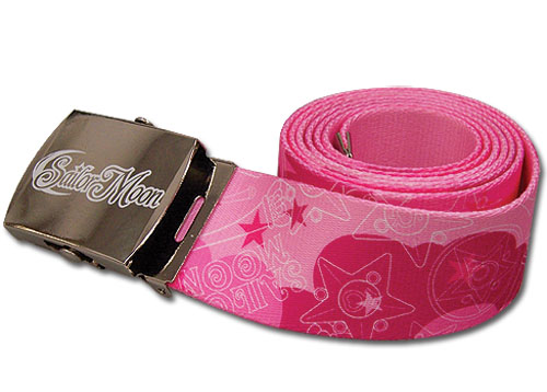 Sailor Moon - Moob Brooch & Moon Pen Fabric Belt, an officially licensed product in our Sailor Moon Belts & Buckles department.