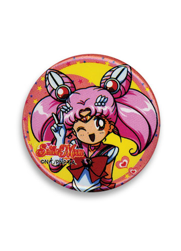 Sailormoon S Sailor Chibimoon 1.25' Button, an officially licensed product in our Sailor Moon Buttons department.