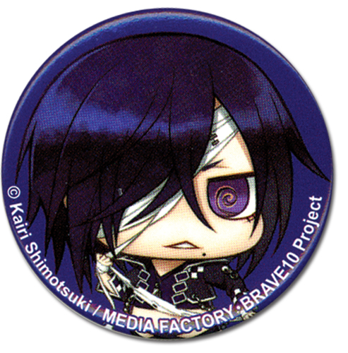 Brave 10 Rokuro 1.25 Button, an officially licensed Everything Else product at B.A. Toys.