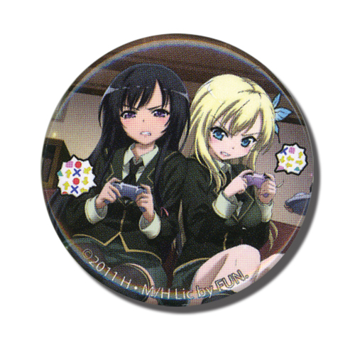 Haganai - Sena & Yozora Gaming Button, an officially licensed product in our Haganai Buttons department.