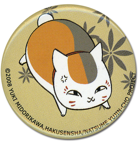 Natsume's Book Of Friends - Running Nyanko Button, an officially licensed product in our Natsume'S Book Of Friends Buttons department.
