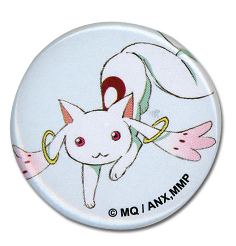 Madoka Magica Movie - Kyubey Button 1.25'', an officially licensed product in our Madoka Magica Buttons department.
