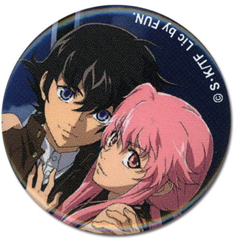 Future Diary - Yukiteru & Yuno Button, an officially licensed product in our Future Diary Buttons department.
