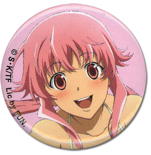 Future Diary - Yuno Button 1.25'', an officially licensed product in our Future Diary Buttons department.