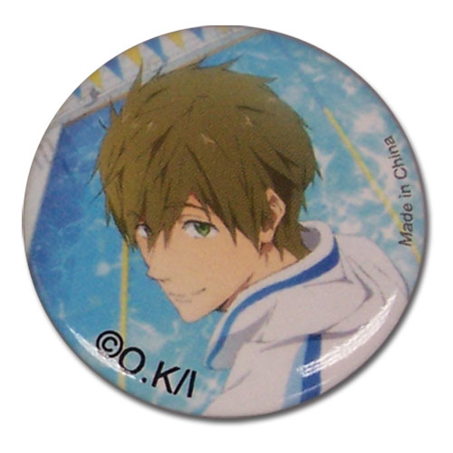 Free! - Makoto Button, an officially licensed product in our Free! Buttons department.