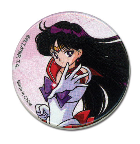 Sailor Moon - Sailor Mars Button 1.25'', an officially licensed product in our Sailor Moon Buttons department.