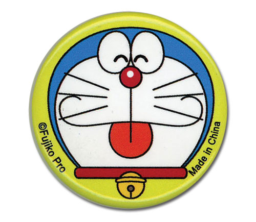 Doraemon - Doraemon Sticking Out Tongue Button, an officially licensed product in our Doraemon Buttons department.
