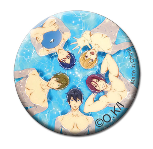 Free! - Group Button, an officially licensed product in our Free! Buttons department.