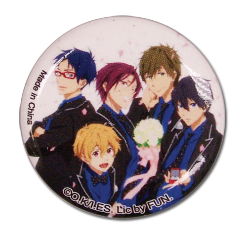 Free! 2 - Group In Suits Button 1.25