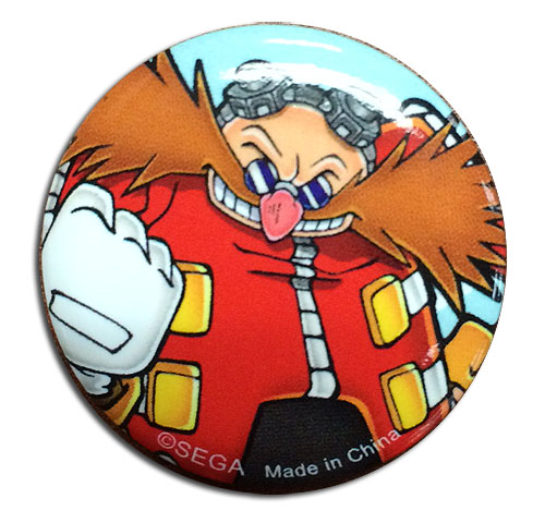Sonic The Hedgehog - Dr.Eggman 1.25'' Button, an officially licensed product in our Sonic Buttons department.