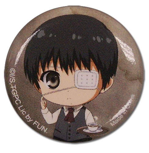 Tokyo Ghoul - Kaneki Sd Button, an officially licensed product in our Tokyo Ghoul Buttons department.
