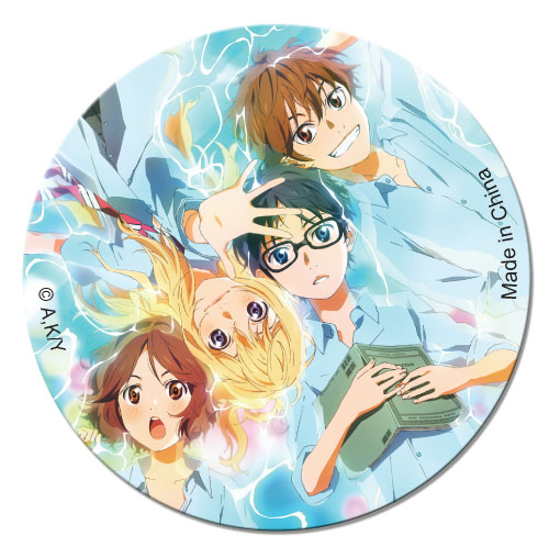 Your Lie In April - Group Button, an officially licensed product in our Your Lie In April Buttons department.