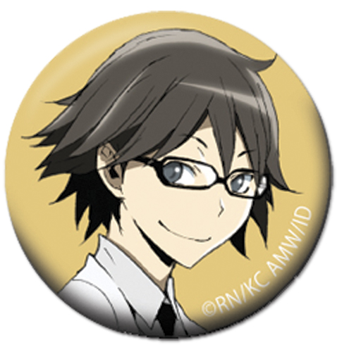 Durarara!!X2 - Shinra Button 1.25'', an officially licensed product in our Durarara!! Buttons department.