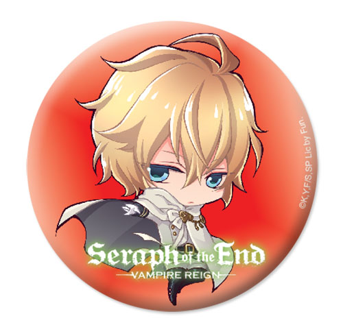 Seraph Of The End - Sd Mikaela Button 1.25'', an officially licensed product in our Seraph Of The End Buttons department.