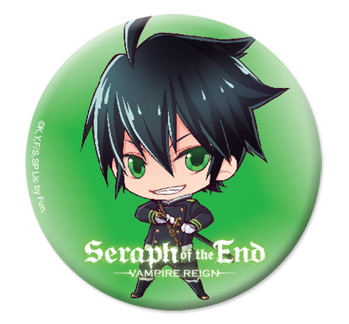 Seraph Of The End - Sd Yuichiro Button 1.25'', an officially licensed product in our Seraph Of The End Buttons department.