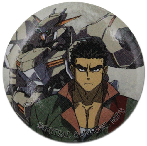 Gundam Iron Blooded Orphans - Akihiro & Gundam Button 1.25'', an officially licensed product in our Gundam Iron-Blooded Orphans Buttons department.