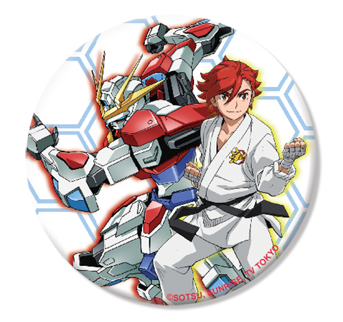 Gundam Build Fighters Try - Sekai & Build Burning Gundam Button 1.25'', an officially licensed product in our Gundam Build Fighters Try Buttons department.