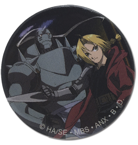 Fullmetal Alchemist - Dark Background Button, an officially licensed product in our Fullmetal Alchemist Buttons department.
