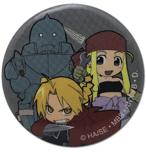 Fullmetal Alchemist - Sd Ed, Al & Winry Button 1.25'', an officially licensed product in our Fullmetal Alchemist Buttons department.