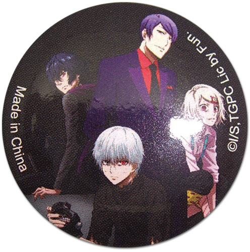 Tokyo Ghoul - Kaneki Group Button 1.25'', an officially licensed product in our Tokyo Ghoul Buttons department.
