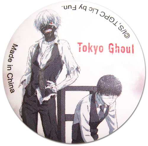 Tokyo Ghoul - Kaneki Button 1.25'', an officially licensed product in our Tokyo Ghoul Buttons department.