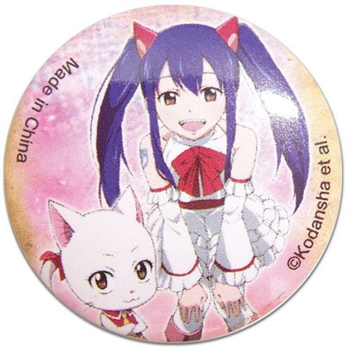Fairy Tail - Carla & Wendy Button 1.25'', an officially licensed product in our Fairy Tail Buttons department.