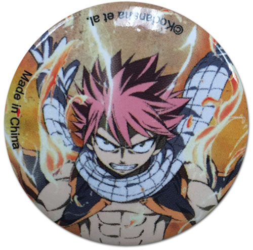 Fairy Tail - Natsu Button, an officially licensed product in our Fairy Tail Buttons department.