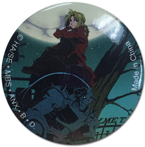 Fullmetal Alchemist - Ed & Al Camp Button 1.25'', an officially licensed product in our Fullmetal Alchemist Buttons department.