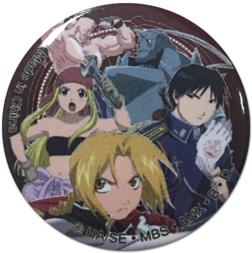 Fullmetal Alchemist - Group Button 1.25'', an officially licensed product in our Fullmetal Alchemist Buttons department.