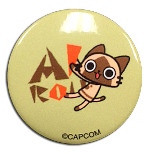 Monster Hunter - Airou Button 1.25'', an officially licensed product in our Monster Hunter Buttons department.