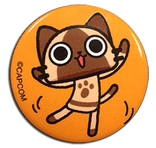 Monster Hunter - Airou Dance Button 1.25'', an officially licensed product in our Monster Hunter Buttons department.