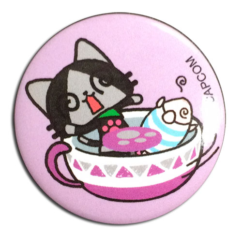Monster Hunter - Merarou & Poogie Teacup Button 1.25'', an officially licensed product in our Monster Hunter Buttons department.