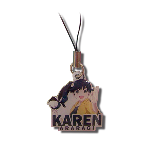 Nisemonogatari - Karen Metal Cell Phone Charm, an officially licensed product in our Nisemongatari Costumes & Accessories department.
