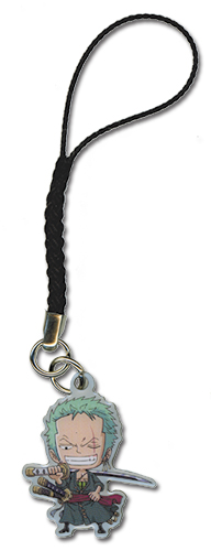 One Piece Zoro Metal Cellphone Charm, an officially licensed product in our One Piece Costumes & Accessories department.